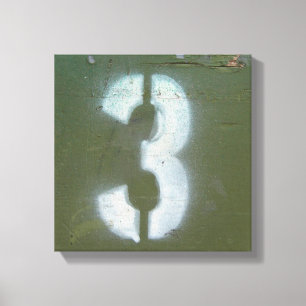 Olive Green and Three Canvas Print