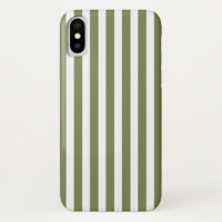 Olive green and white candy stripes