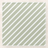 Olive green and white five stripe pattern