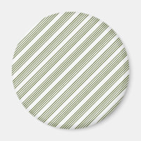 Olive green and white five stripe pattern