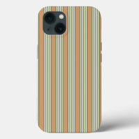 Olive green and white stripes pattern with tan