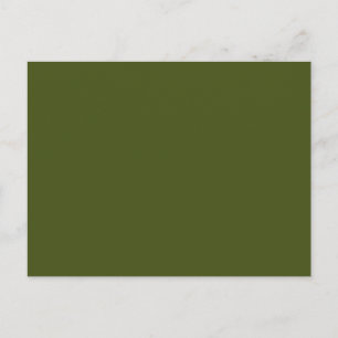 Olive Green Background Decor to Customise Postcard