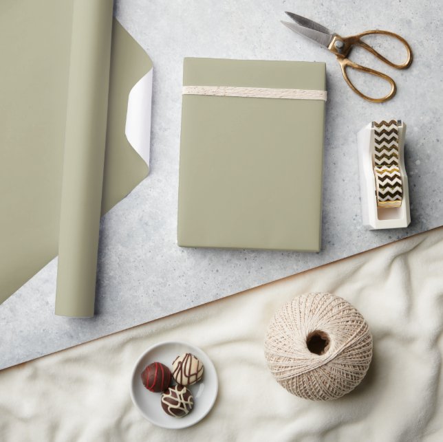 Olive Green Birthday Wrapping Paper (Crafts)