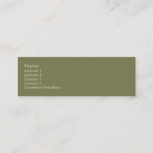 Olive Green Business Card