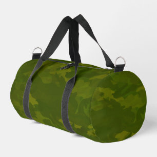 Olive Green Camouflage Pattern Duffle Bag