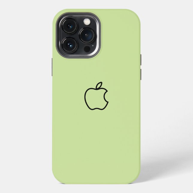 Olive Green Custom Fancy Logo iPhone Case (Back)