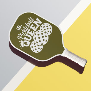 Olive Green Custom Monogram Pickleball Queen Pickleball Paddle