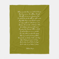 Olive Green Custom Poem Song Lyric Quote