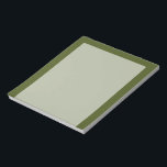 Olive Green Decor Easily Customise This Notepad<br><div class="desc">This custom product is available in an olive green decor for yourself or as a gift sure to make an impression in all occasions. Click on the "Customise it!" button or link you find on this product page to reveal a set of user friendly designing tools to customise this product...</div>