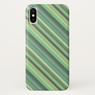 Olive green diagonal stripes Case-Mate iPhone case