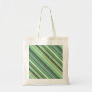 Olive green diagonal stripes tote bag
