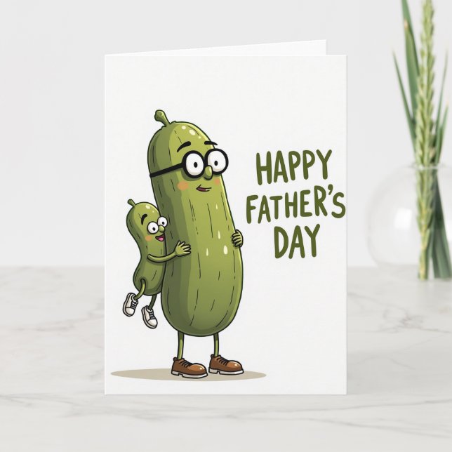 Olive Green Fathers Day Card (Front)