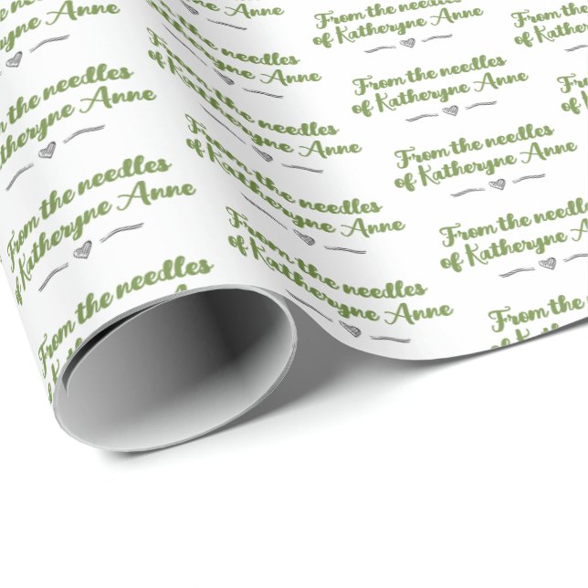 Olive Green From the Needles Of Wrapping Paper (Roll Corner)