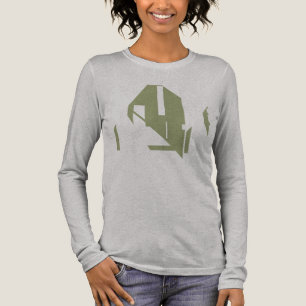 Olive Green Geometric Shapes Abstract Art Design Tri-Blend Shirt
