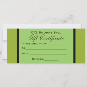Olive Green Gift Certificate