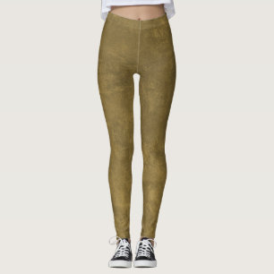 Olive Green Grunge Leggings