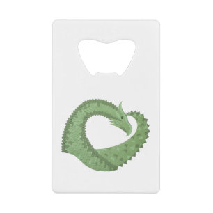 Olive green heart dragon on white