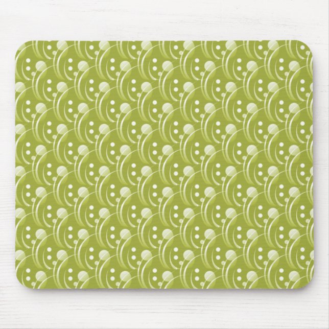 Olive Green Hip and Stylish Mousepad (Front)