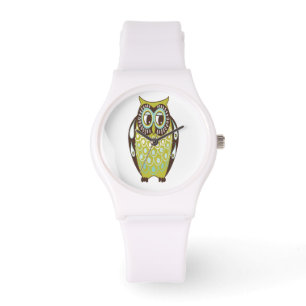 Olive green Hoot Owl Watch