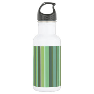 Olive green horizontal stripes 532 ml water bottle