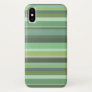 Olive green horizontal stripes Case-Mate iPhone case