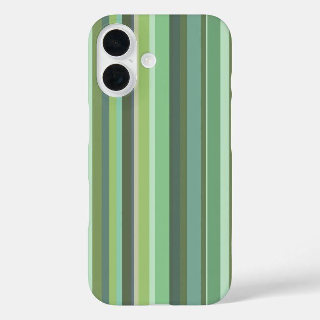 Olive green horizontal stripes Case-Mate iPhone case (Back)