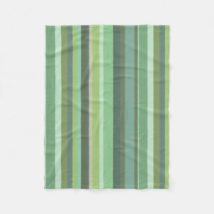 Olive green horizontal stripes fleece blanket