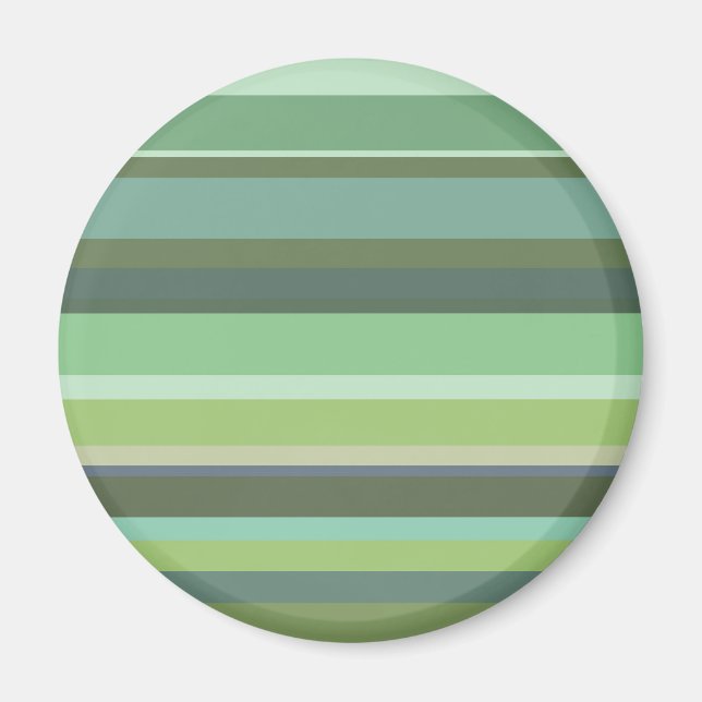 Olive green horizontal stripes magnet (Front)