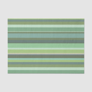 Olive green horizontal stripes tissue paper