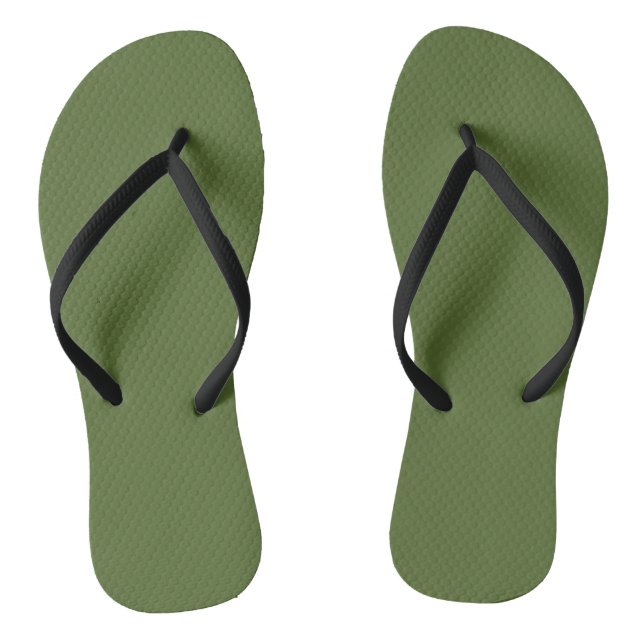 olive green jandals (Footbed)