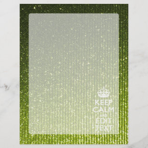 Olive Green Keep Calm Have Your Text