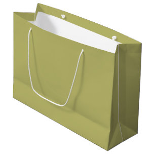 Olive Green Large Gift Bag – Single Color Design