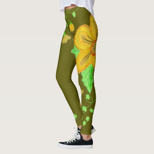Olive Green Leggings (Left)