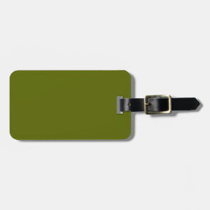 Olive Green Luggage Tag
