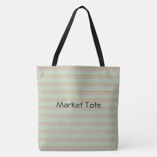 Olive Green Market Tote Bag