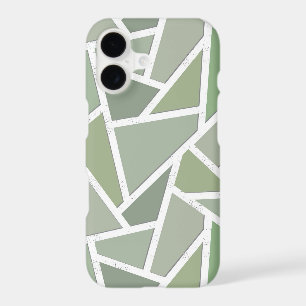 Olive green mosaic pattern