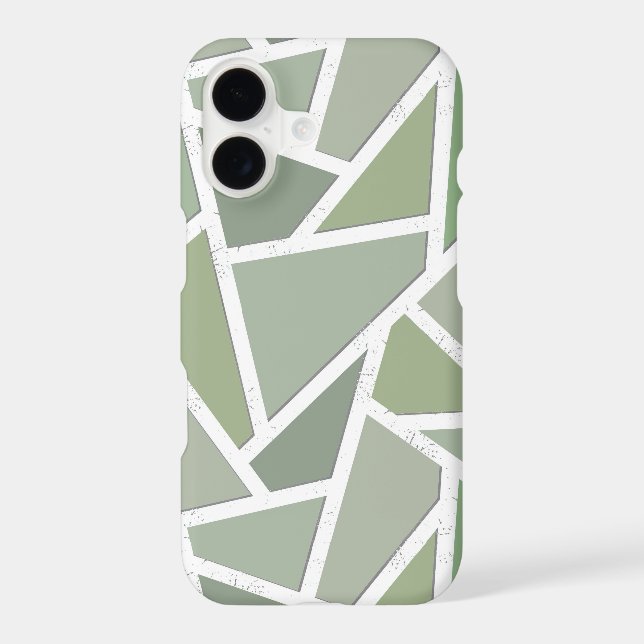 Olive green mosaic pattern (Back)