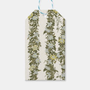 Olive Green Passionflower Trailing Vine Gift Tags