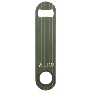 Olive green pinstripes