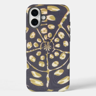 Olive Green Polka Dot Radial Pattern Art Print iPhone 16 Plus Case