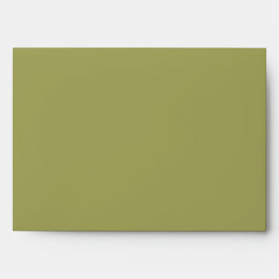 Olive Green Pumpkin Sunflower Fall Wedding Envelope