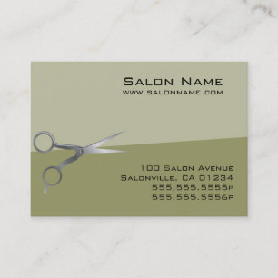 Olive Green Salon Business and Punch Cards