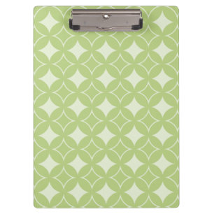 Olive green shippo pattern clipboard