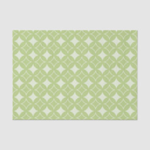 Olive green shippo pattern tissue paper