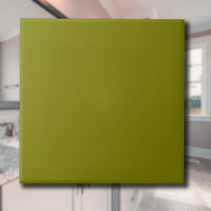 Olive Green Solid Colour   Classic   Elegant Tile