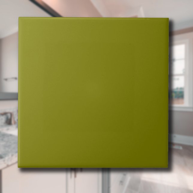 Olive Green Solid Colour | Classic | Elegant Tile (Creator Uploaded)