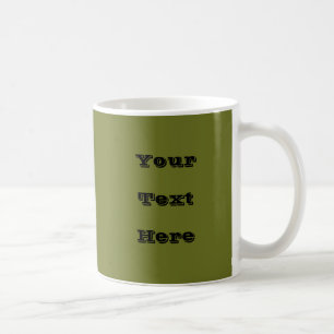 Olive Green Solid Colour Coffee Mug