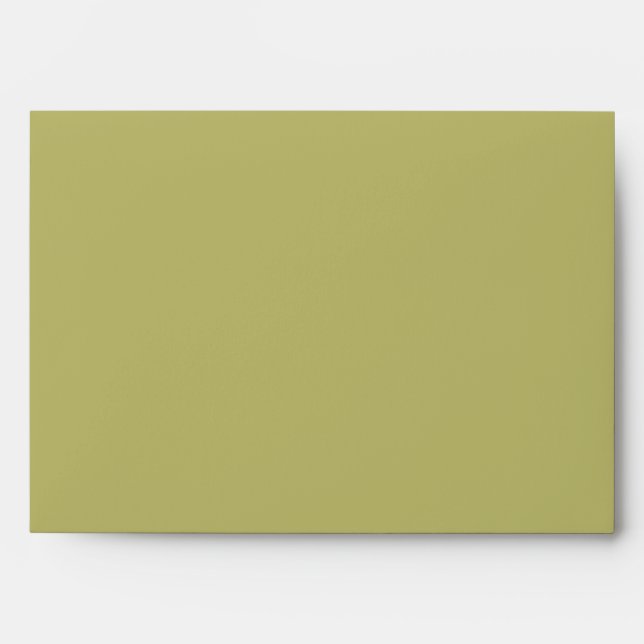 Olive Green Solid Colour Envelope (Front)