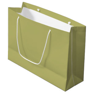 Olive Green Solid Colour Large Gift Bag
