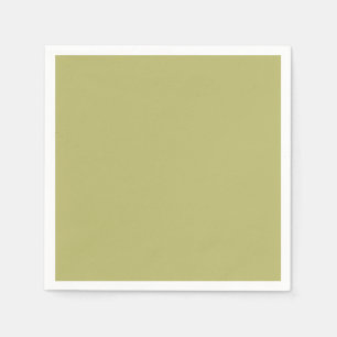 Olive Green Solid Colour Napkin